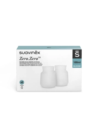 Silikonowa torebka antykolkowa do butelki Zero Zero, 180ml. Suavinex