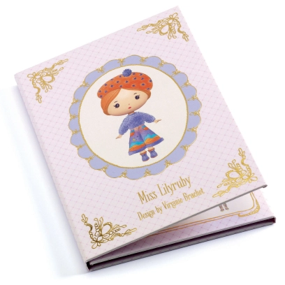 Zestaw z naklejkami wielokrotnego użytku Miss Lilyruby - Djeco