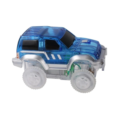 Cleverclixx - auto do torów magnetycznych, niebieski. Race Track Car Blue