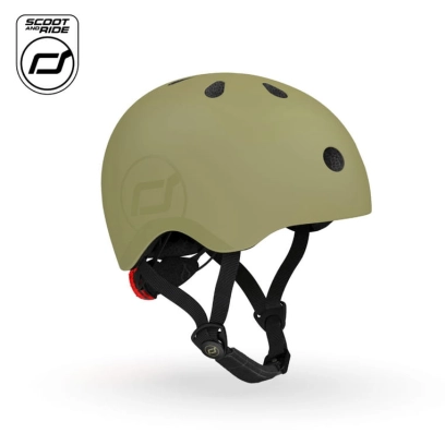 SCOOTANDRIDE Kask S-M dla dzieci 3+ Olive