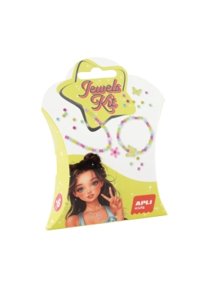 Zestaw do tworzenia naszyjników i bransoletek DIY Kit Apli Kids - Kwiaty
