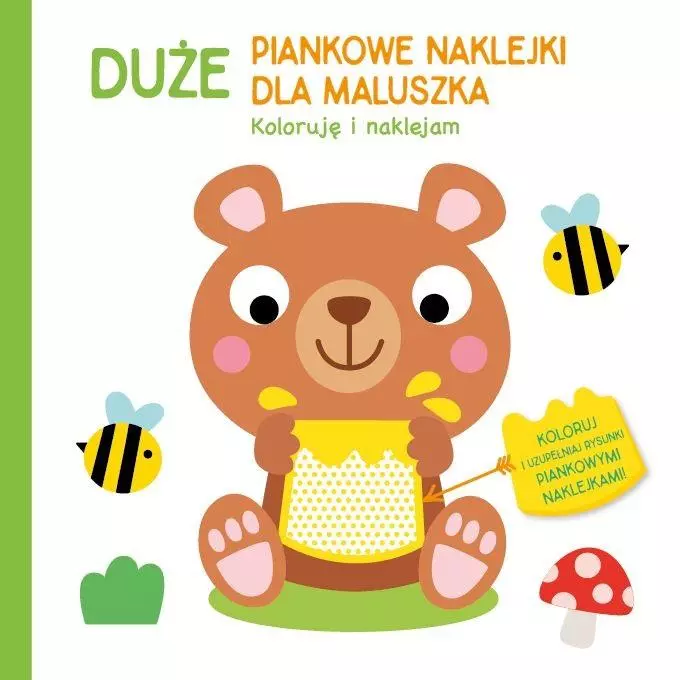 Duże piankowe naklejki dla najmłodszych - Miś