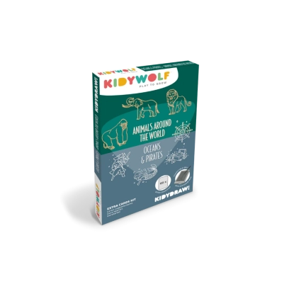 Wkład uzupełniający do tabletu rysunkowego mini- Animals around the world i Ocean&Pirates -. Kidywolf