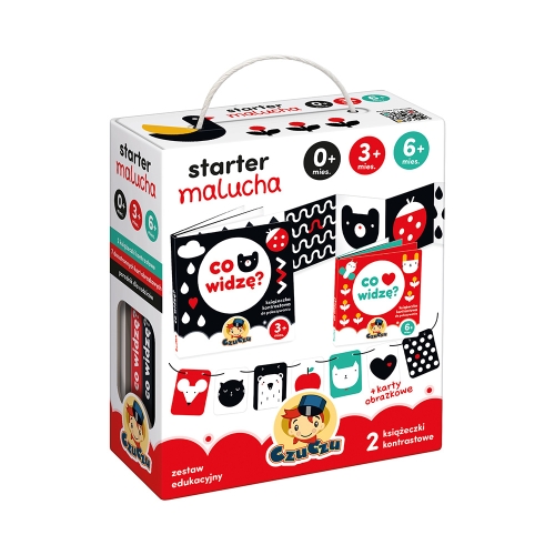 Starter Malucha Co widzę - książeczki i karty kontrastowe