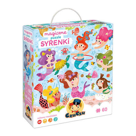 Magiczne puzzle Syrenki 4+ 60 elementów CzuCzu