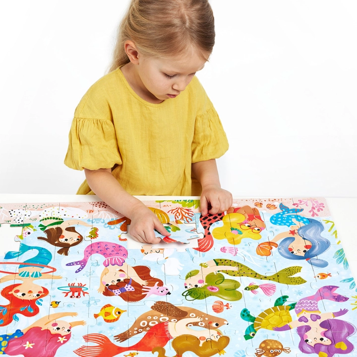 Magiczne puzzle Syrenki 4+ 60 elementów CzuCzu