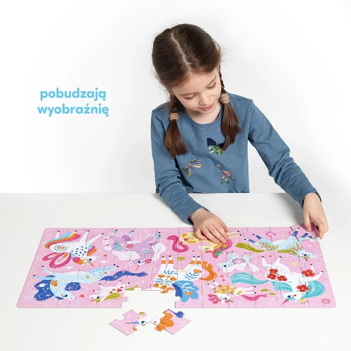 Puzzle Ach Jednorożce dla dzieci 3+, 60 elementów.