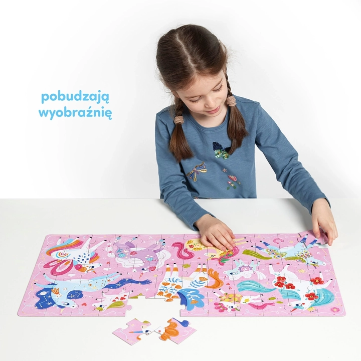 Puzzle Ach Jednorożce dla dzieci 3+, 60 elementów.