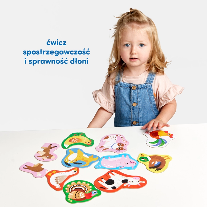 Puzzle do pary Moje Zwierzątka dla dzieci 18m+