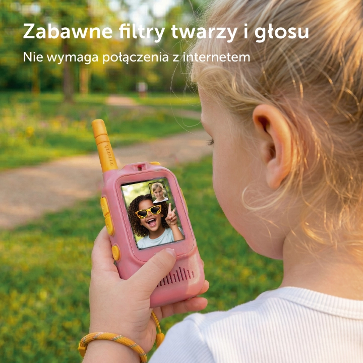 Zazu Fun Video Walkie Talkie dla Dzieci Różowe
