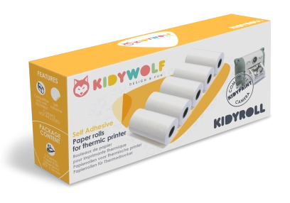 Kidyroll papier termiczny samoprzylepny 5szt. Kidywolf