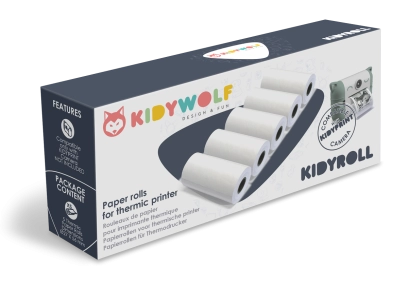 Kidyroll papier termiczny  5szt. Kidywolf 