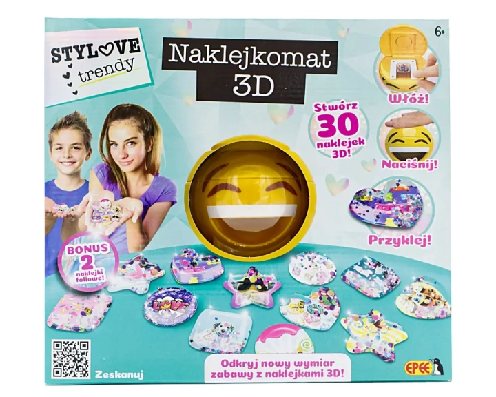 Naklejkomat 3D – Zestaw uzupełniający – Kolekcja Safari