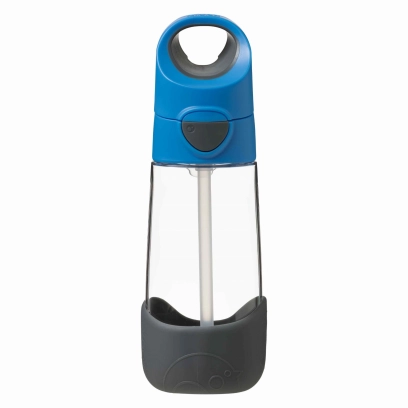 Bidon tritanowy ze słomką 450 ml, Blue Slate, b.box