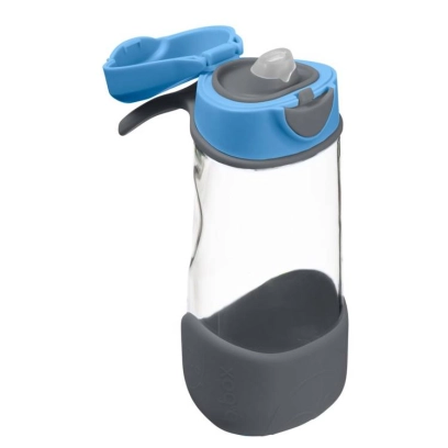 Sportowa butelka tritanowa 450 ml, Blue Slate, b.box 