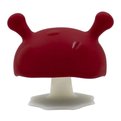 Gryzak zabawka, grzybek Mushroom Chimney Red . Mombella