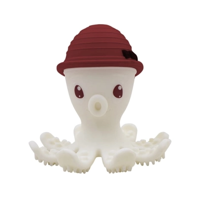 Gryzak Zabawka Ośmiornica chimney red. Mombella   