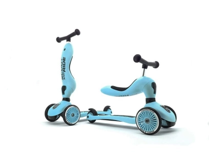 SCOOTANDRIDE Highwaykick 1 2w1 Jeździk i hulajnoga 1-5 lat Blueberry